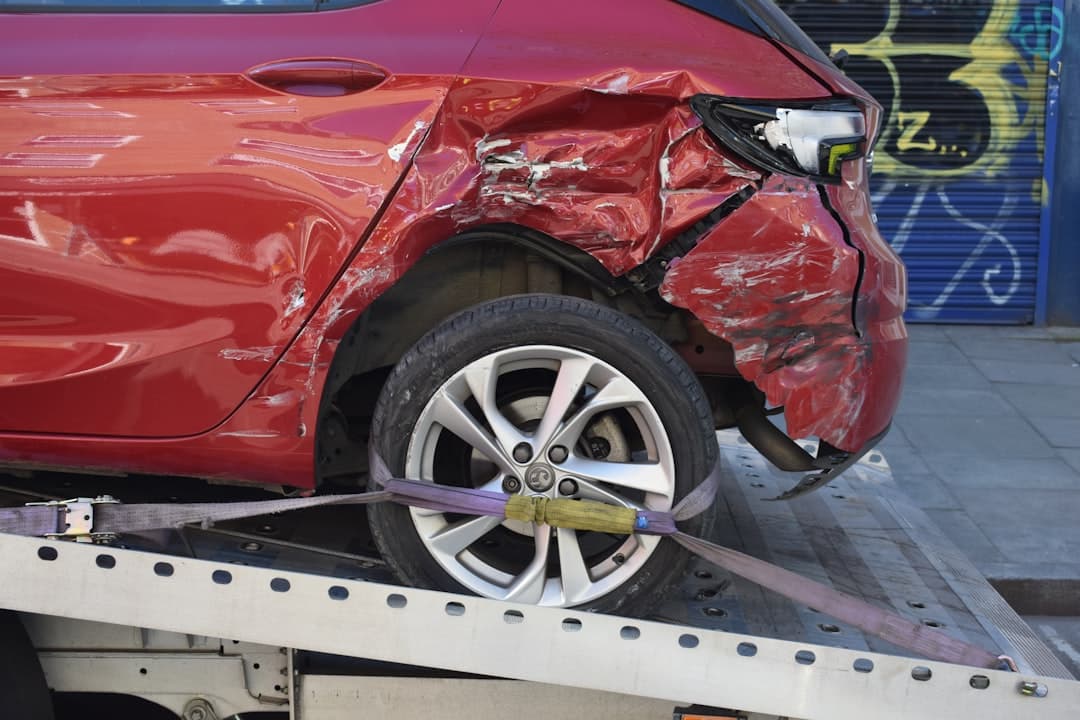 Rear-end collision in traffic